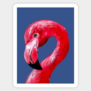 Beautiful Flamingo Head Design Sticker